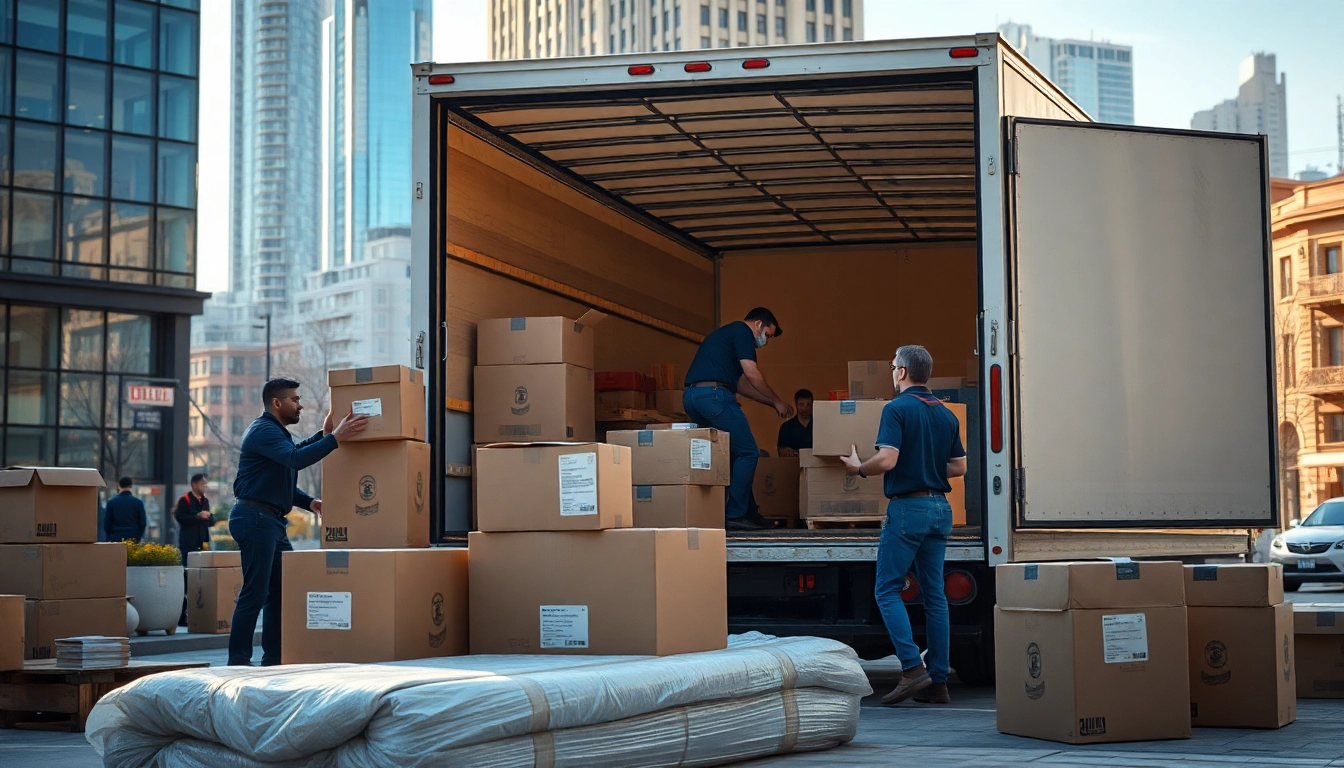 Umzugsunternehmen Schwetzingen team efficiently packing and loading for a move.