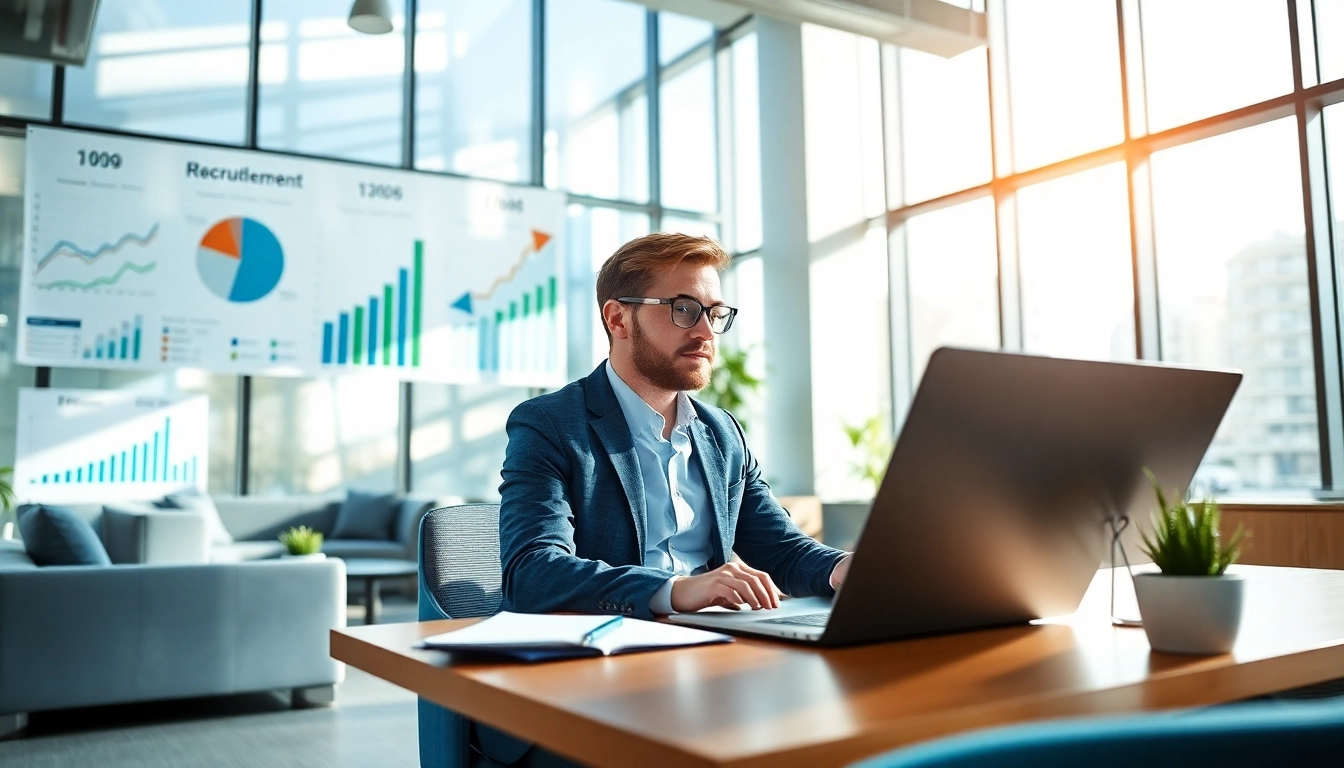 Fähigkeiten und strategische Suchmethoden eines Headhunter Schweiz in einem modernen Büroumfeld.